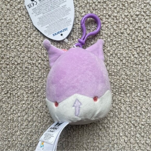 NWT Sanrio Hello Kitty KUROMI Purple Plush Clip Keychain 3.5” RARE NEW - Picture 2 of 5